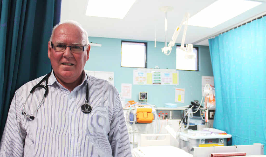Dr David Cooper says FIFO presentations to the Emerald Hospital have halved after they were redirected to a local GP. Dr David Cooper says FIFO presentations to the Emerald Hospital have halved after they were redirected to a local GP.